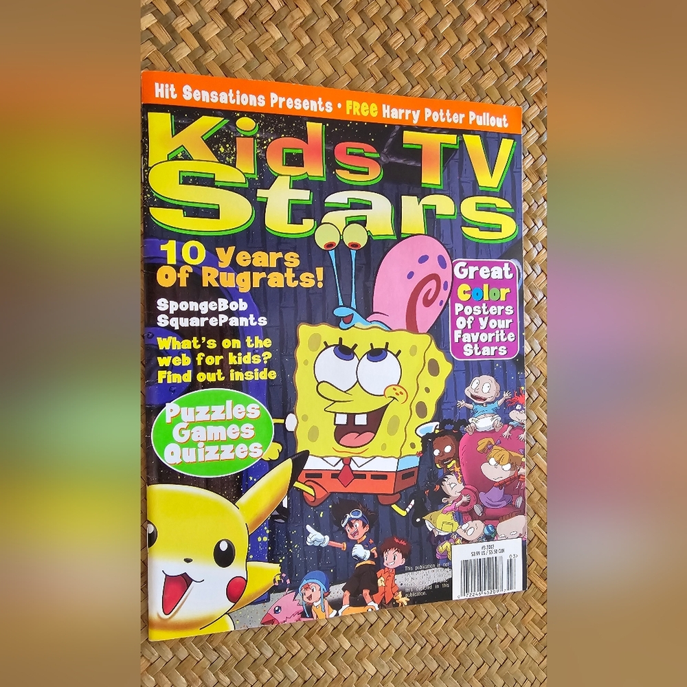 Kids TV Stars Magazine with Colorful Cover